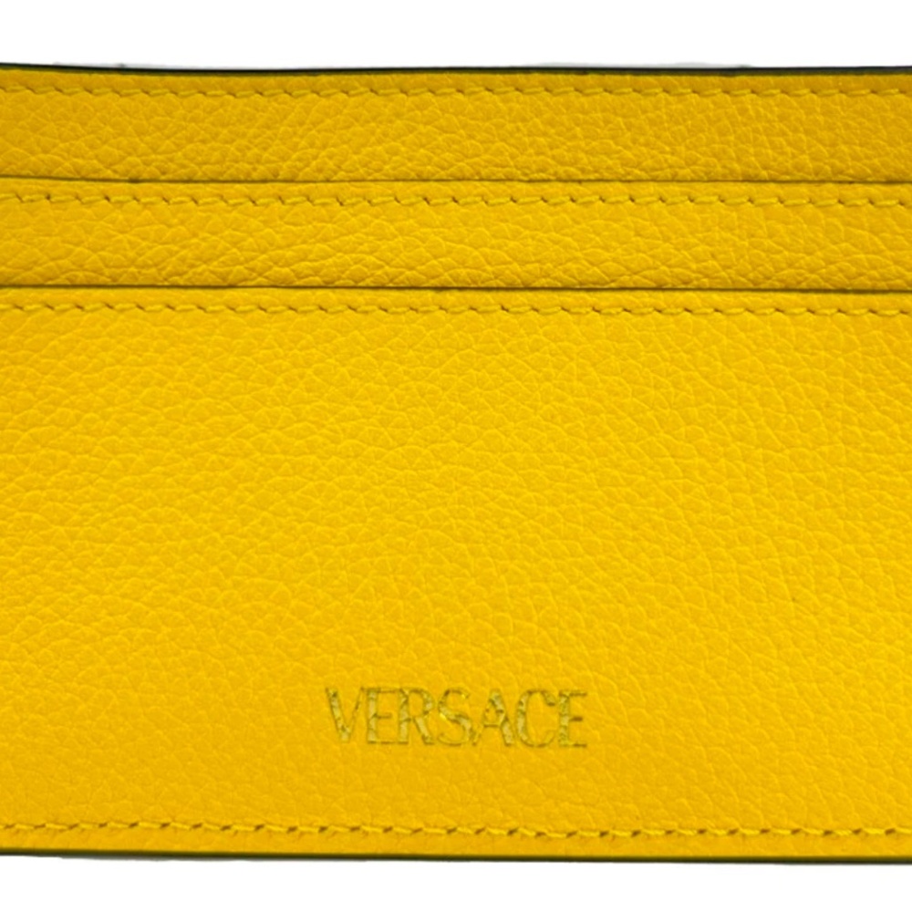 BNWT Versace Mini Medusa Yellow Card Case/Wallet - Picture 2 of 4